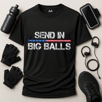 Send In Big Balls Doge D.O.G.E Gift Cooling Performance Crew T-Shirt