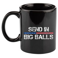 Send In Big Balls Doge D.O.G.E Gift 11oz C Handle Ceramic Mug