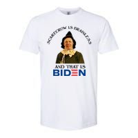 Scarecrow Is Brainless And That Is Biden Softstyle CVC T-Shirt