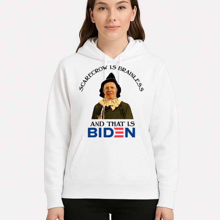 Scarecrow Is Brainless And That Is Biden Hoodie