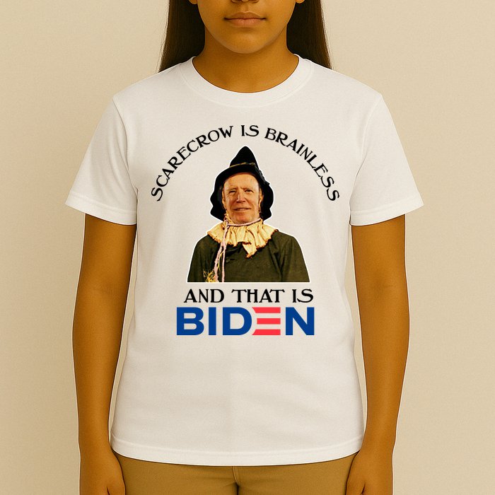 Scarecrow Is Brainless And That Is Biden T-Shirt