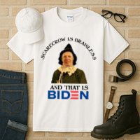 Scarecrow Is Brainless And That Is Biden Tall T-Shirt