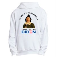 Scarecrow Is Brainless And That Is Biden Urban Pullover Hoodie