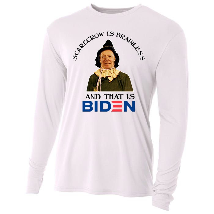 Scarecrow Is Brainless And That Is Biden Cooling Performance Long Sleeve Crew