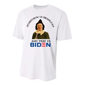 Scarecrow Is Brainless And That Is Biden Performance Sprint T-Shirt