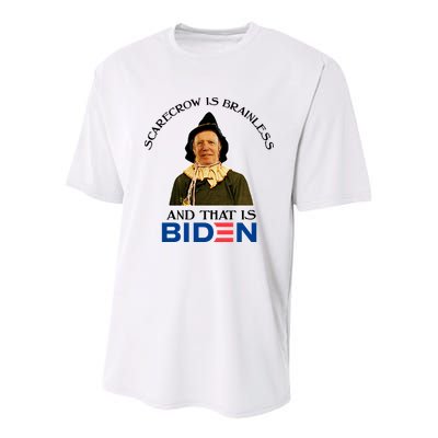 Scarecrow Is Brainless And That Is Biden Youth Performance Sprint T-Shirt