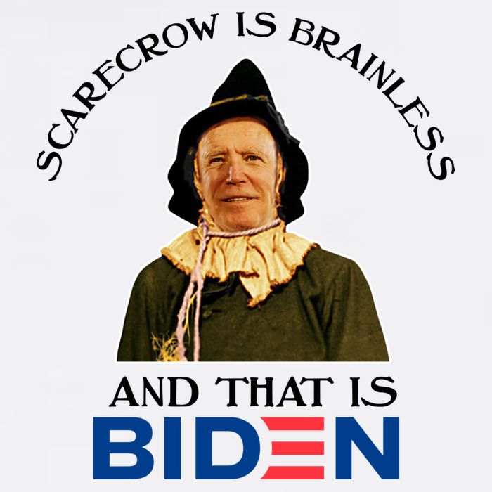 Scarecrow Is Brainless And That Is Biden Premium T-Shirt