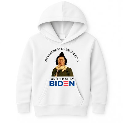 Scarecrow Is Brainless And That Is Biden Kids Hoodie