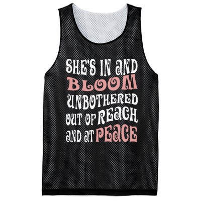 She’S In Bloom And Unbothered Out Of Reach And At Peace Mesh Reversible Basketball Jersey Tank