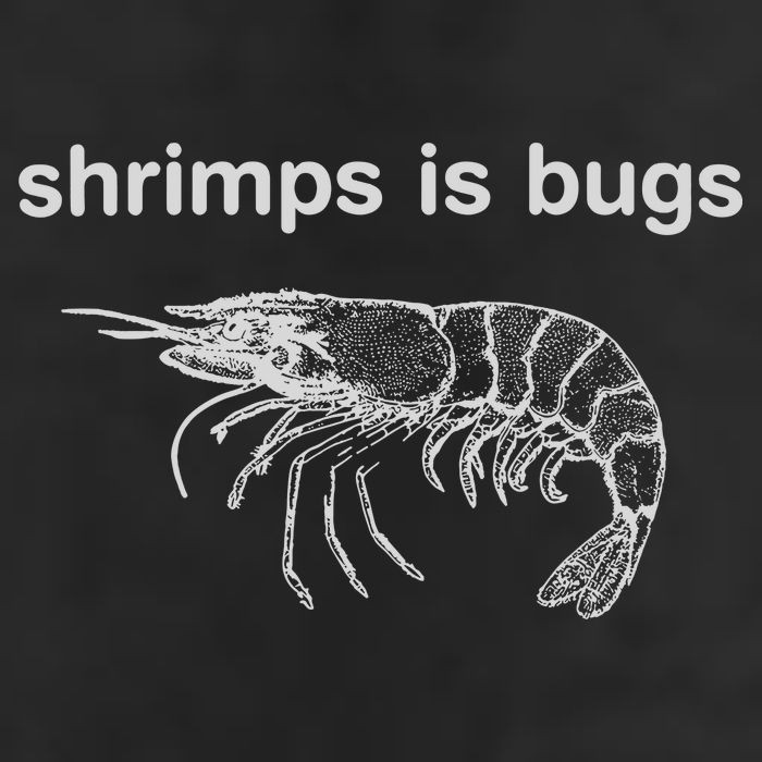 Shrimps Is Bugs 7 Panel Mesh Trucker Snapback Hat
