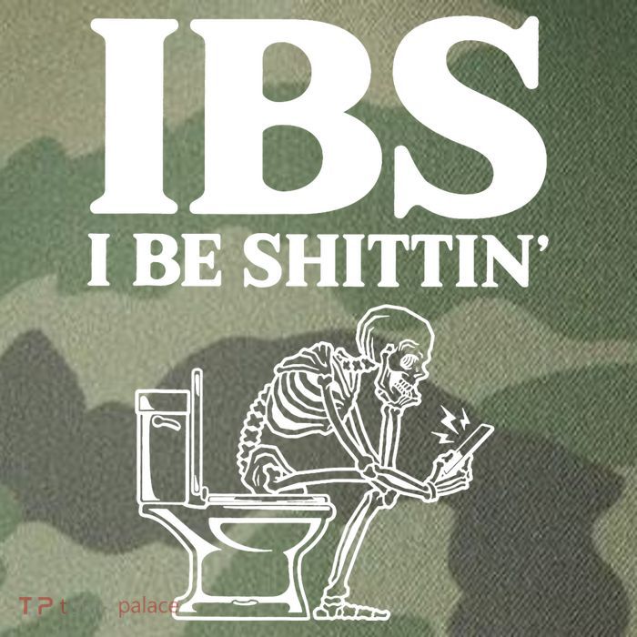 Skeleton I Be Shittin Ibs Funny Legacy Tie Dye Trucker Hat
