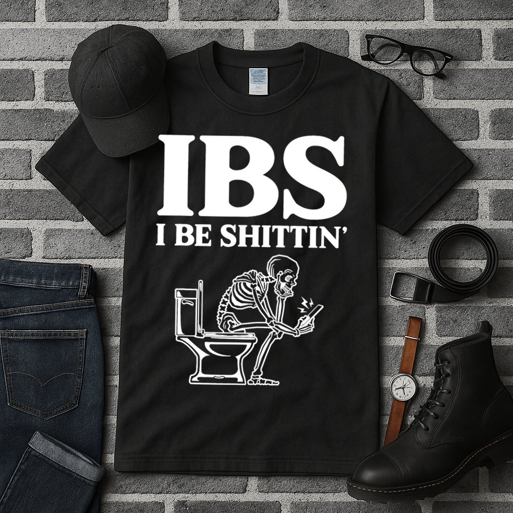 Skeleton I Be Shittin Ibs Funny Tall T-Shirt