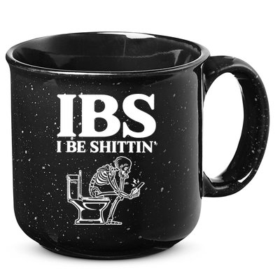 Skeleton I Be Shittin Ibs Funny 15oz Campfire Ceramic Mug