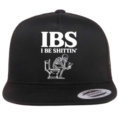 Skeleton I Be Shittin Ibs Funny Flatbill Hat