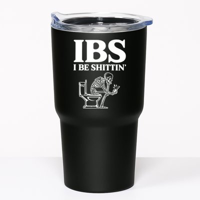 Skeleton I Be Shittin Ibs Funny Tumbler