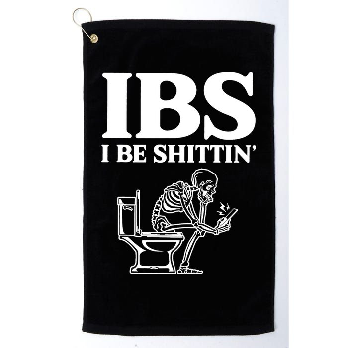Skeleton I Be Shittin Ibs Funny Golf Towel