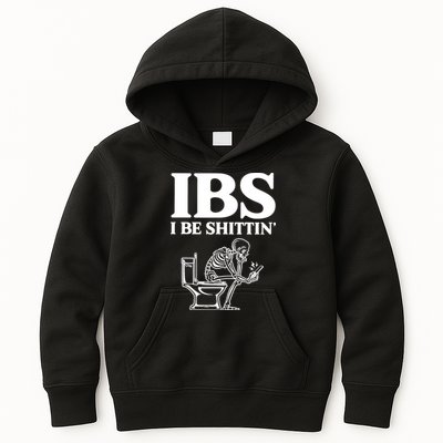 Skeleton I Be Shittin Ibs Funny Kids Hoodie