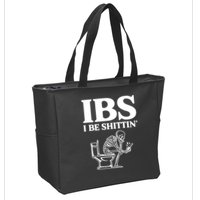 Skeleton I Be Shittin Ibs Funny Zip Tote Bag