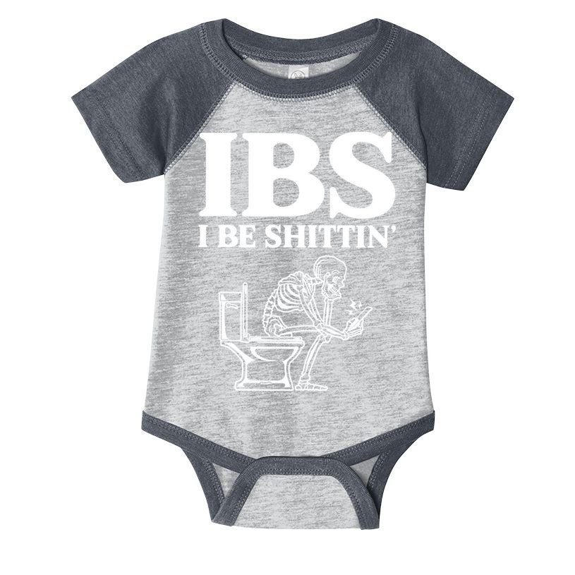 Skeleton I Be Shittin Ibs Funny Infant Baby Jersey Bodysuit