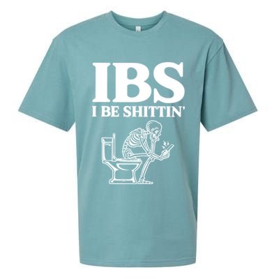 Skeleton I Be Shittin Ibs Funny Sueded Cloud Jersey T-Shirt