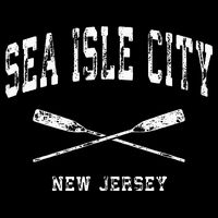 Sea Isle City New Jersey Vintage Nautical Crossed Oars Kids Hoodie