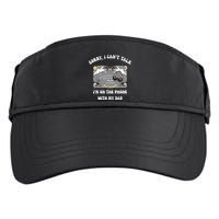 Sorry I CanT Talk IM On The Phone With My Dad Ouija Board Adult Drive Performance Visor
