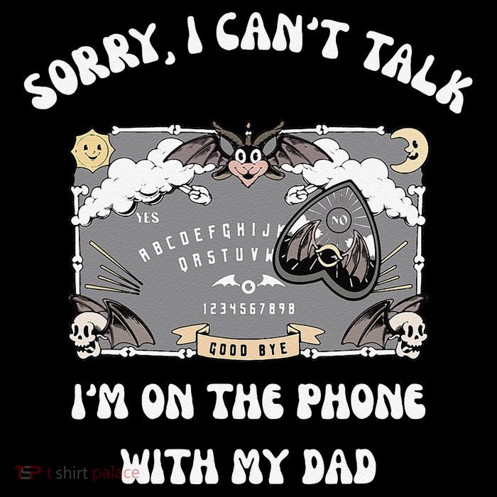 Sorry I CanT Talk IM On The Phone With My Dad Ouija Board Sustainable Knit Beanie