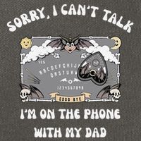 Sorry I CanT Talk IM On The Phone With My Dad Ouija Board Cotton Canvas Backpack