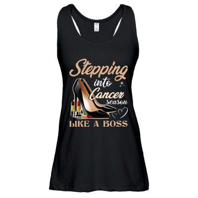 Stepping Into Cancer Season Like A Boss Zodiac Birthday Ladies Essential Flowy Tank