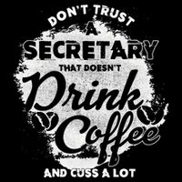 Secretary Ing Coffee Office Humor Administration Boss Funny Gift Drawstring Bag