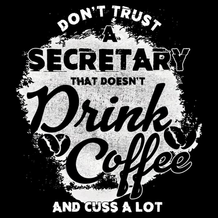 Secretary Ing Coffee Office Humor Administration Boss Funny Gift Drawstring Bag