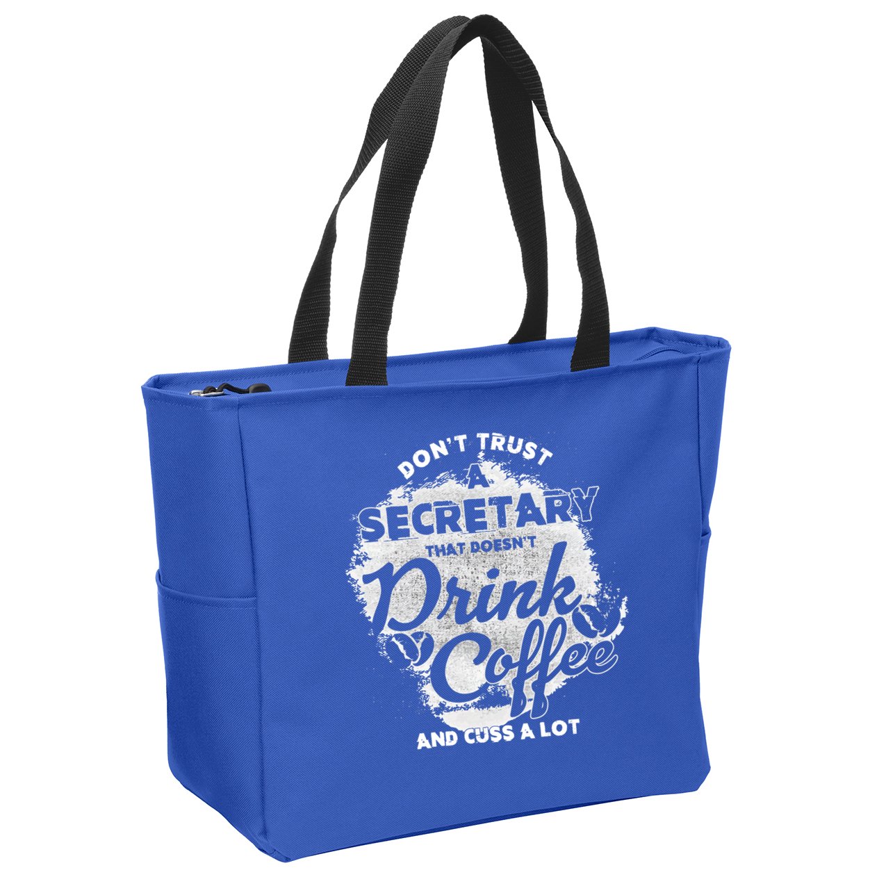 Secretary Ing Coffee Office Humor Administration Boss Funny Gift Zip Tote Bag