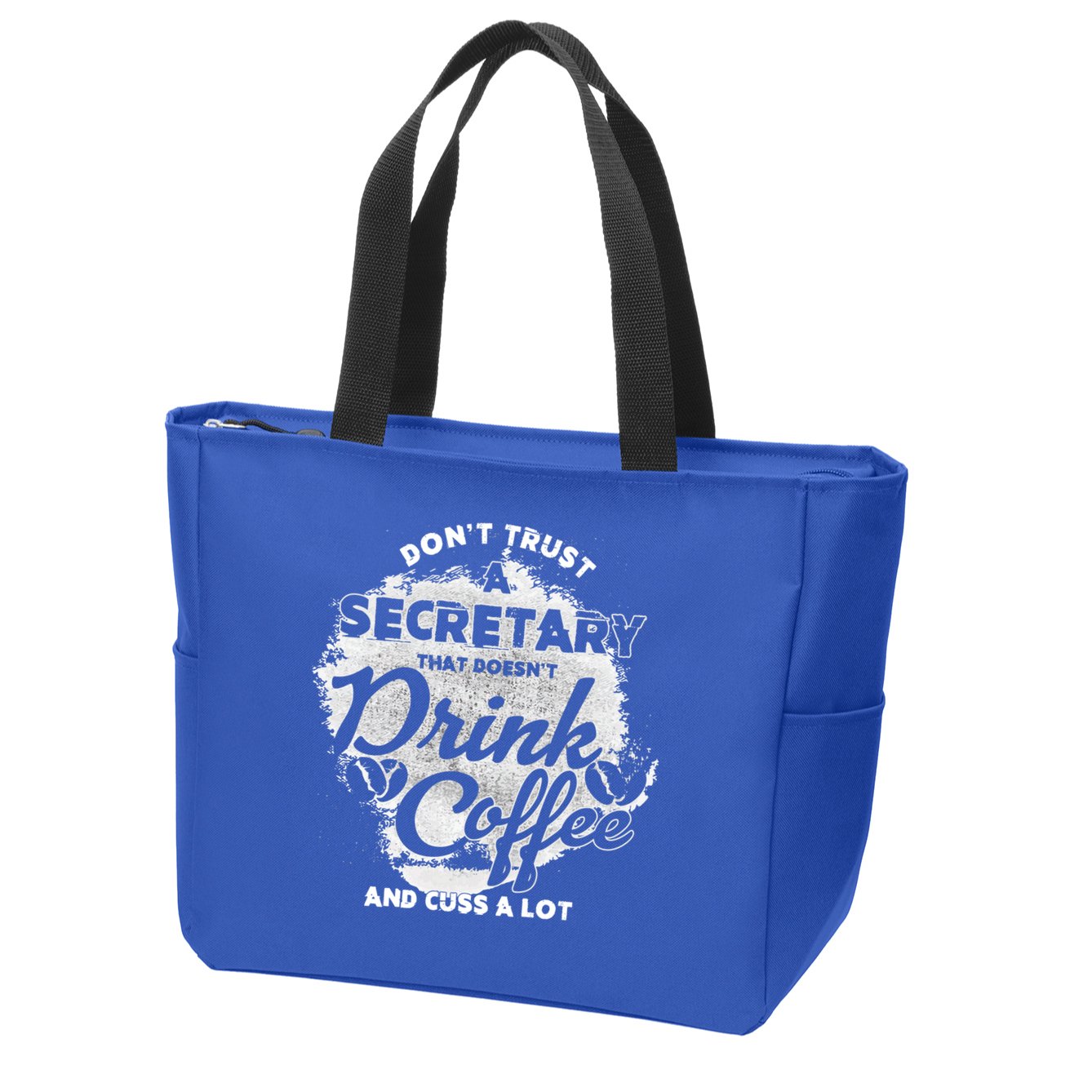 Secretary Ing Coffee Office Humor Administration Boss Funny Gift Zip Tote Bag