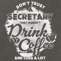 Secretary Ing Coffee Office Humor Administration Boss Funny Gift Cotton Canvas Backpack