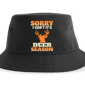 Sorry I Cant Its Deer Season Sustainable Bucket Hat