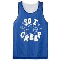 So I Creep Halloween Gift Funny Ghost Cute Spooky Season Gift Mesh Reversible Basketball Jersey Tank