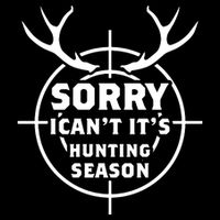 Sorry I Can`t It`s Hunting Season Stripe Pom Pom Beanie
