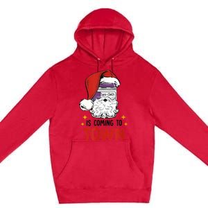 Sani-Cloth Is Coming To Town Funny Christmas Nurse Nursing Premium Pullover Hoodie