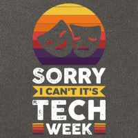 Sorry I CanT ItS Tech Week Cotton Canvas Backpack