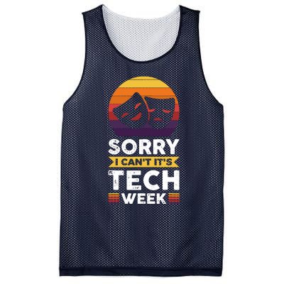 Sorry I CanT ItS Tech Week Mesh Reversible Basketball Jersey Tank