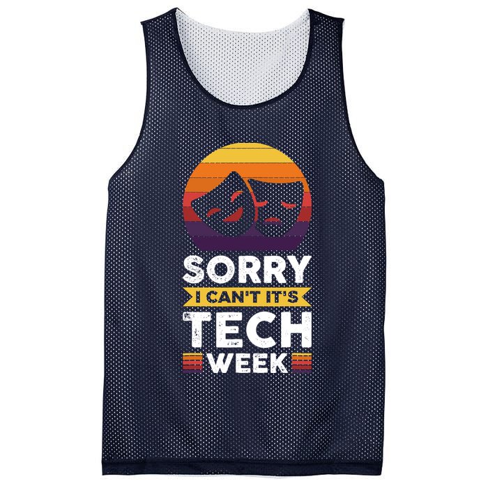 Sorry I CanT ItS Tech Week Mesh Reversible Basketball Jersey Tank