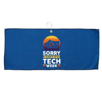 Sorry I CanT ItS Tech Week Large Microfiber Waffle Golf Towel