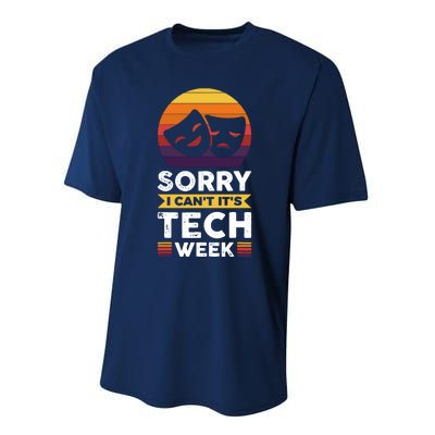 Sorry I CanT ItS Tech Week Performance Sprint T-Shirt