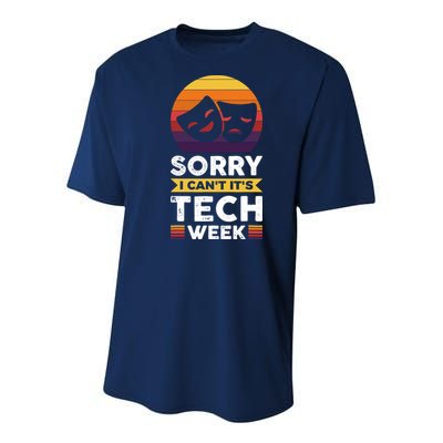 Sorry I CanT ItS Tech Week Youth Performance Sprint T-Shirt