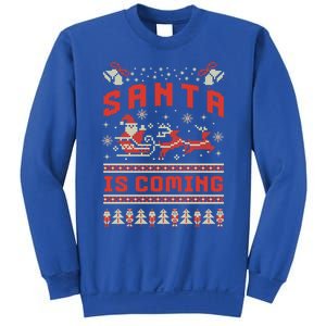 Santa Is Coming Matching Christmas Pajamas Ugly Christmas Gift Sweatshirt