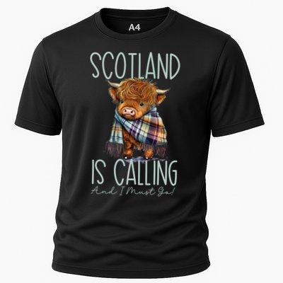 Scotland Is Calling And I Must Go! Highland Cow Gift Performance Shirt
