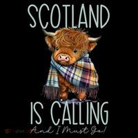 Scotland Is Calling And I Must Go! Highland Cow Gift Youth Performance Sprint T-Shirt