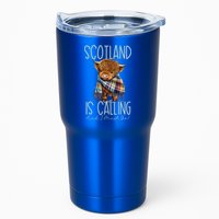 Scotland Is Calling And I Must Go! Highland Cow Gift Tumbler
