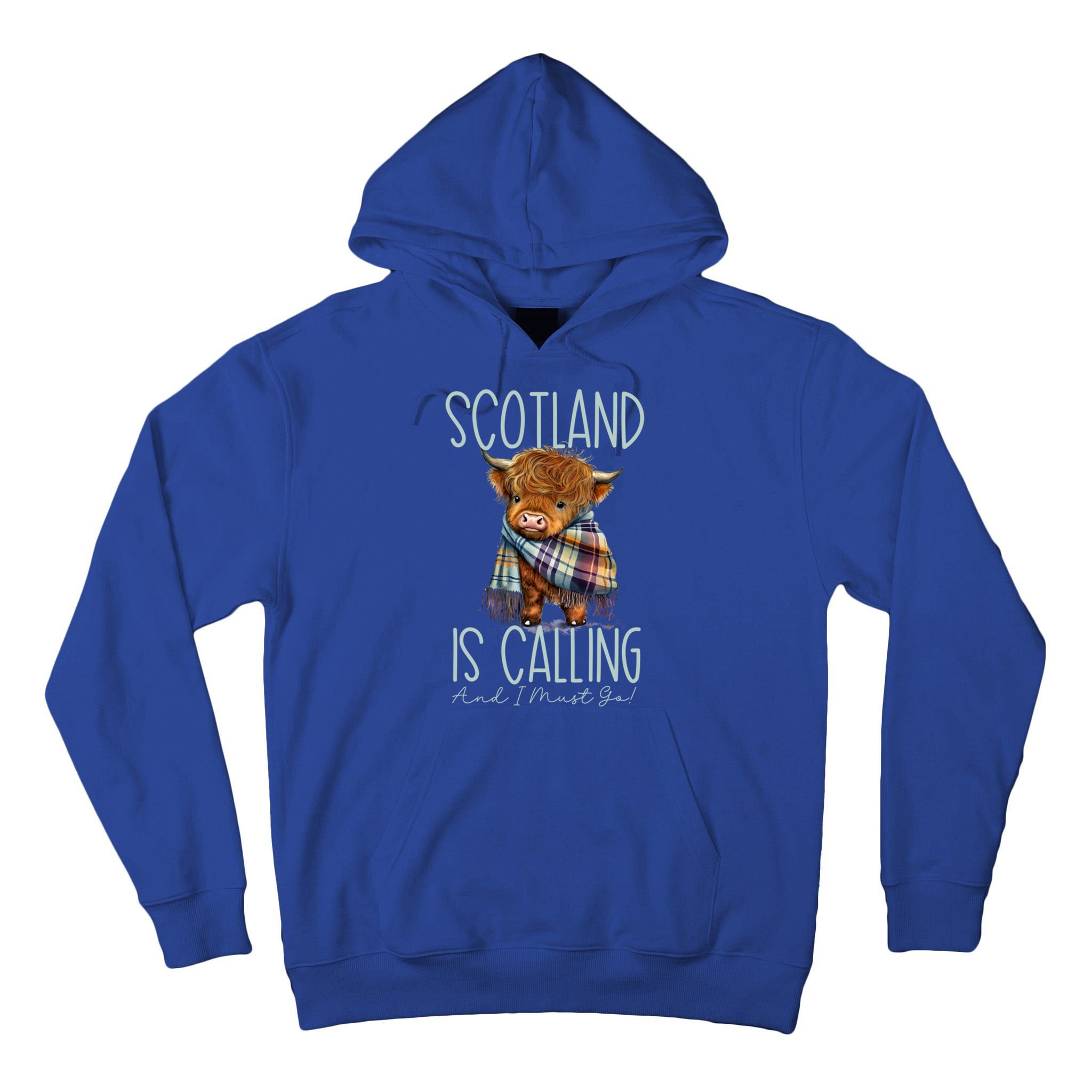 Scotland Is Calling And I Must Go! Highland Cow Gift Tall Hoodie