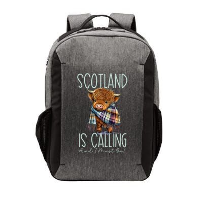 Scotland Is Calling And I Must Go! Highland Cow Gift Vector Backpack